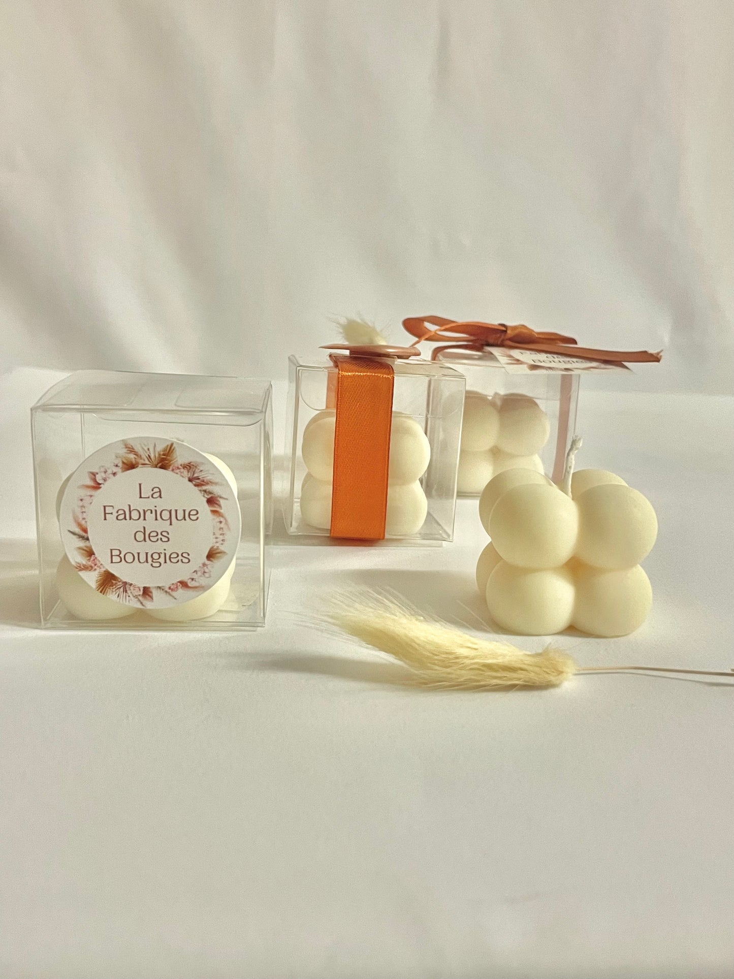 Bubble bougie étoffée