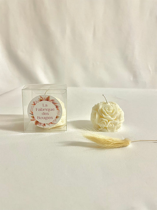 Rocher bougie étoffée